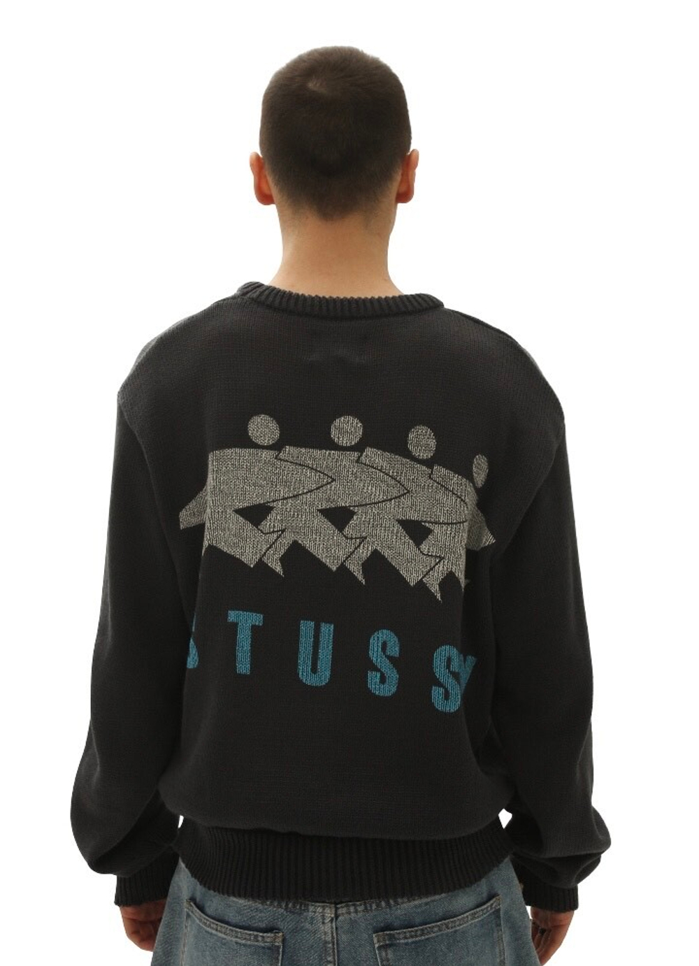 Свитер Stussy Surfman (Grey)