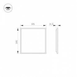 Светильник для потолка Армстронг Arlight DL-TITAN 052838