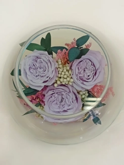 натуральные пионы в стекле, вакуум*