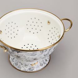 ДУРШЛАГ AGNESS ЭМАЛИРОВАННЫЙ, СЕРИЯ ЯБЛОНЕВЫЙ САД, 20СМ H=14СМ D=20СМ