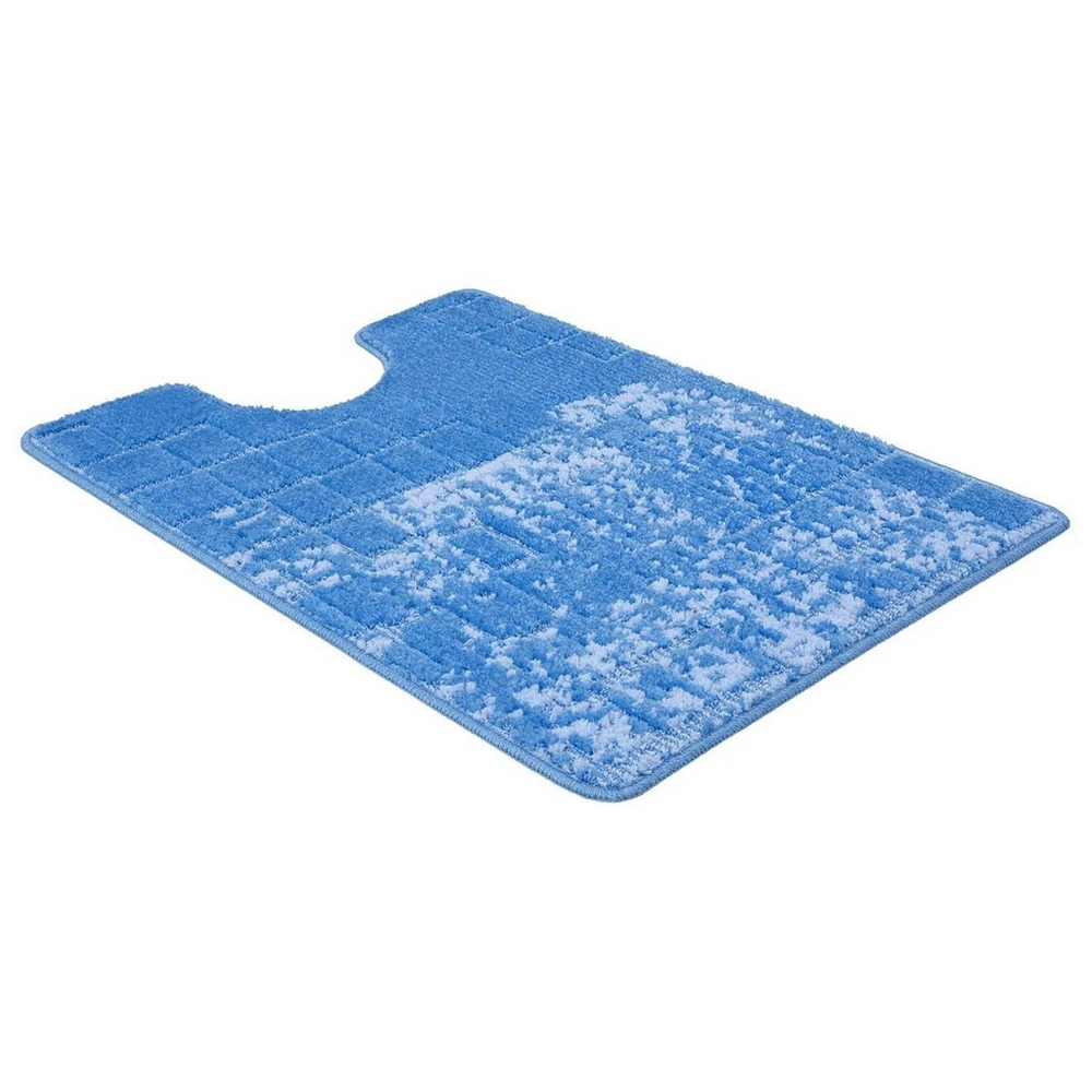 Коврик д/туалета Shahintex Vintage  60*80 синий (01)