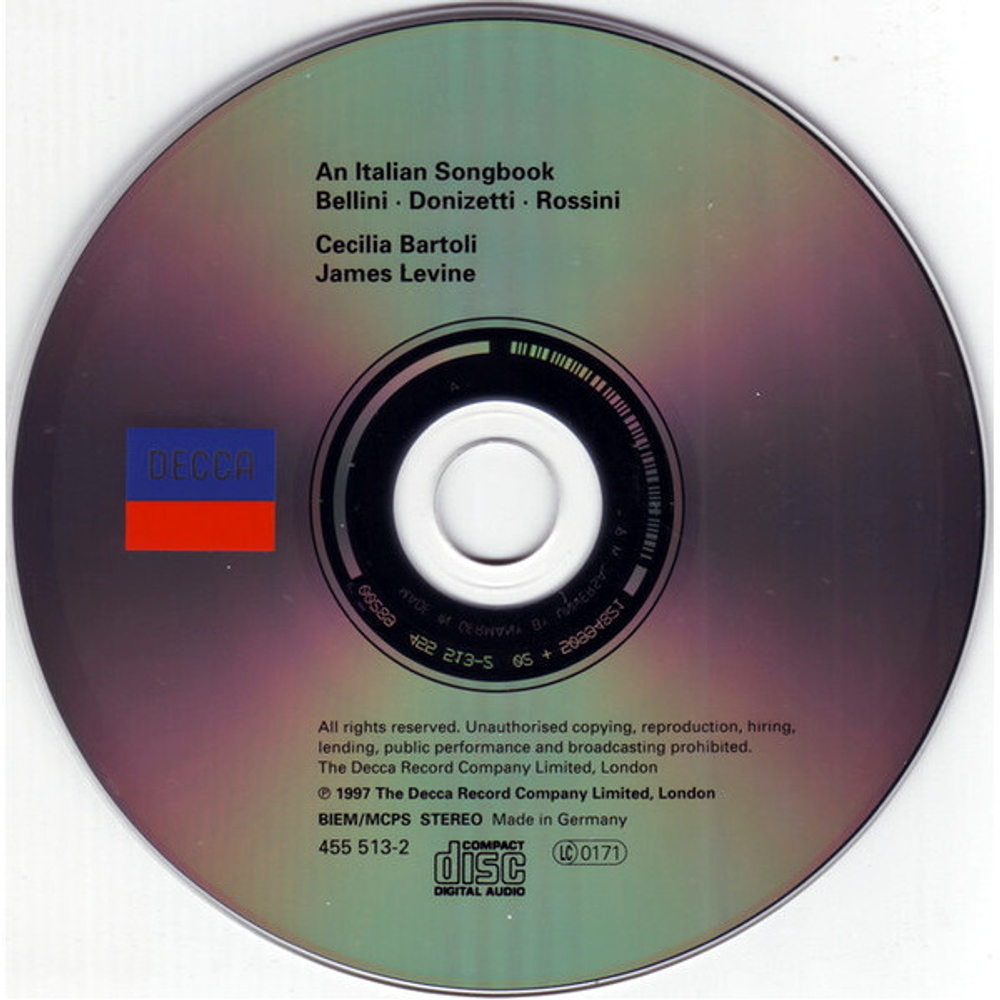Cecilia Bartoli, James Levine / An Italian Songbook (CD)