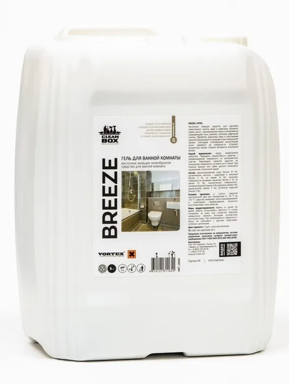 Моющее средство для ванной комнаты CleanBox Breeze, кислотное, 5 л