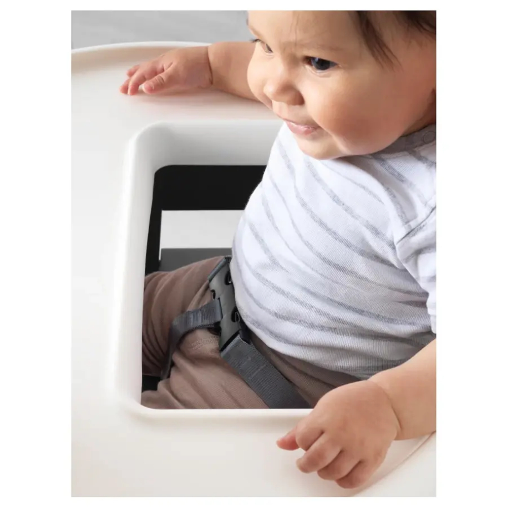 Стульчик для кормления - IKEA BLÅMES/BLАMES /БЛАМЕС ИКЕА, 93х52 см,  белый/черный