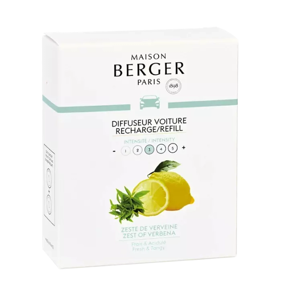 Maison Berger Paris - Набор из 2 вставок из цедры лимона для автомобильного диффузора. / артикул   6424  / GTIN 3127290064240