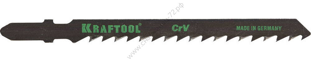 KRAFTOOL T111C, EU-хвост., по дереву, шаг 3мм, 75мм, 5шт., Полотна для лобзика (159531-3-S5)
