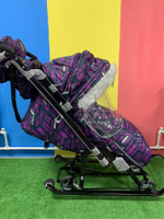 Коляска комбинированная «Ника Детям 7-8S» спортивный сиреневый (арт. НД7-8S/1)