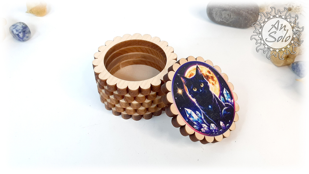 Мини-шкатулка "Кошка хранительница"