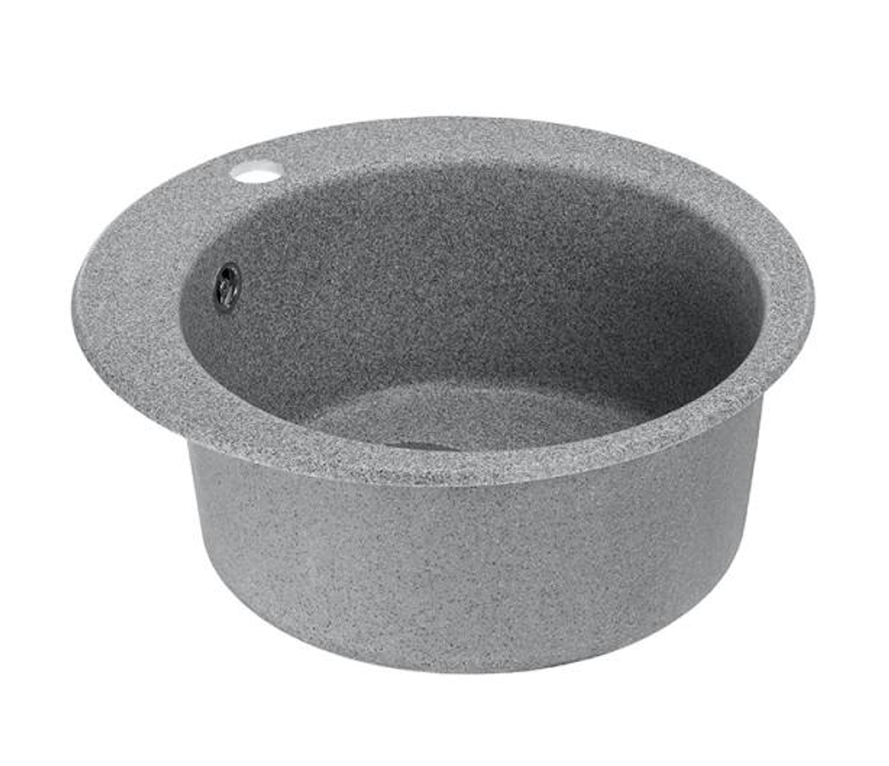 Кухонная Мойка Иверия Круглая 480 мм. серая NEW