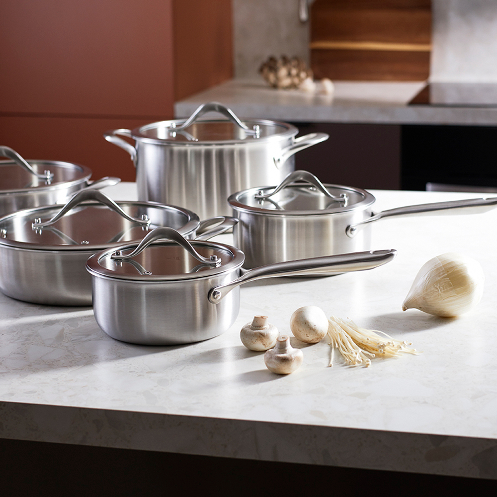 Ковш с крышкой 3ply etalon, D16 см, 1,4 л