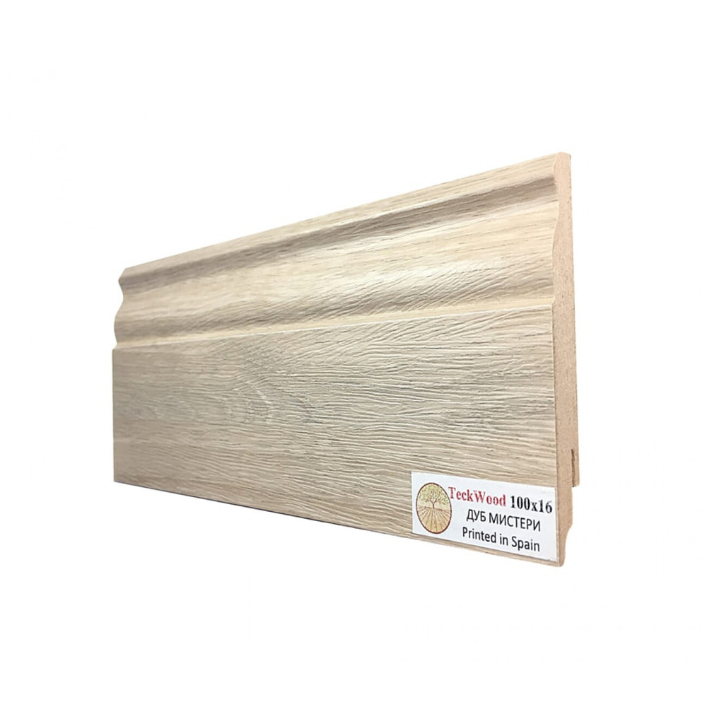 Плинтус напольный Teckwood Дуб Мистери 100х16