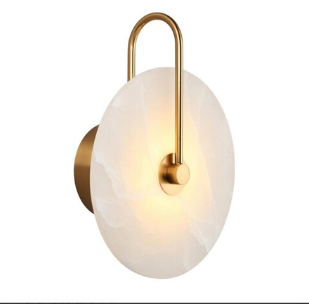 Настенный светильник Belfast Ravenhill 6084-20 BR MB Латунь / Камень