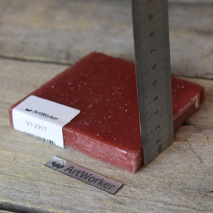 Смальта красного цвета, 300 гр, в кирпичиках V1-2911