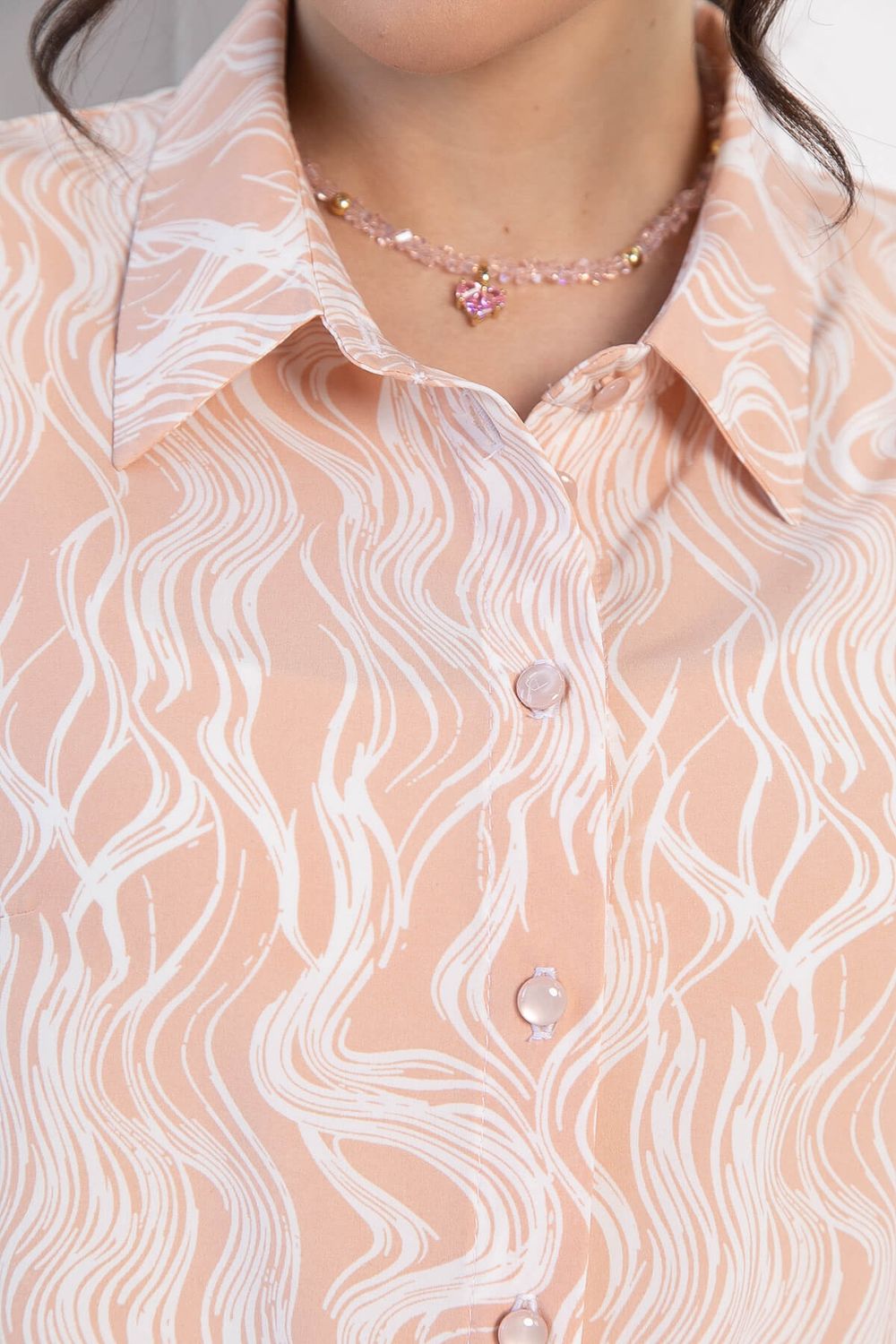 Рубашка Таффи (персиковая) Б12911-29М LT Collection