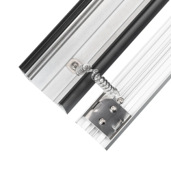 Профиль LINE-5075-U-HONEYCOMB-2000 BLACK (Arlight, Алюминий) 044885