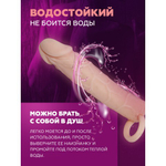 Насадка-реалистик на пенис с креплением на мошонку