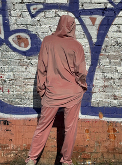 Худи / микро вельвет / пудра