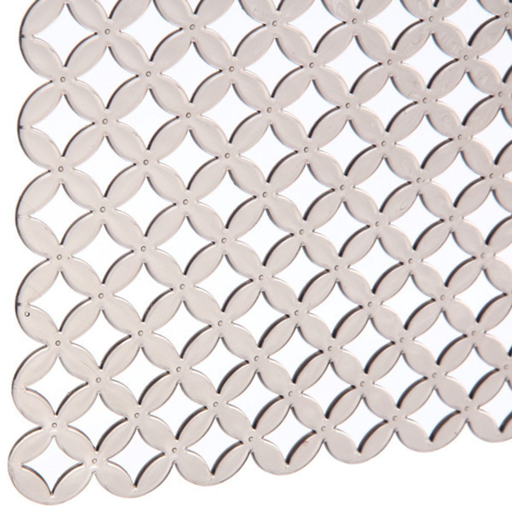 Коврик для раковины «Плетенка» 30*28см коричнвый