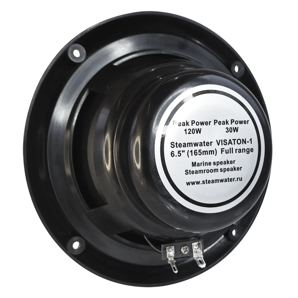 Комплект влагостойкой акустической системы для бани, сауны и хамама SENSOR White VISATON