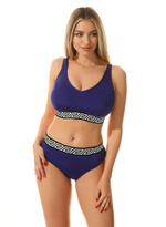 Раздельный купальник в спортивном стиле Ortygia (Размер: B/XXL) (Цвет: черный)