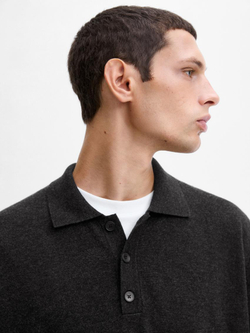 Massimo Dutti Поло из смесовой шерсти, серый