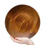 Деревянная плоская чаша-тарелка Art of Siberia из древесины сибирская пихта 25 см. T58