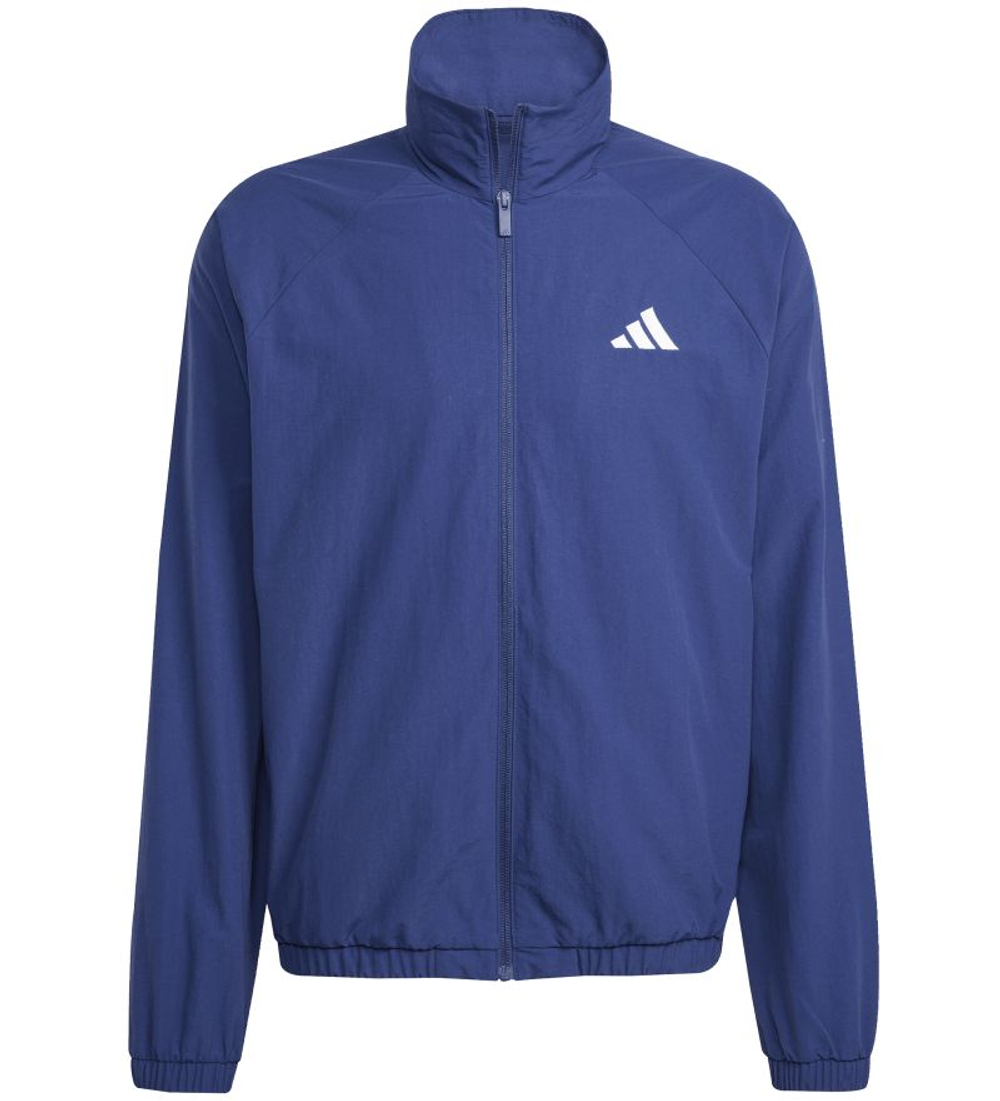 Куртка теннисная Adidas Essentials With Small Logo - dark blue/white