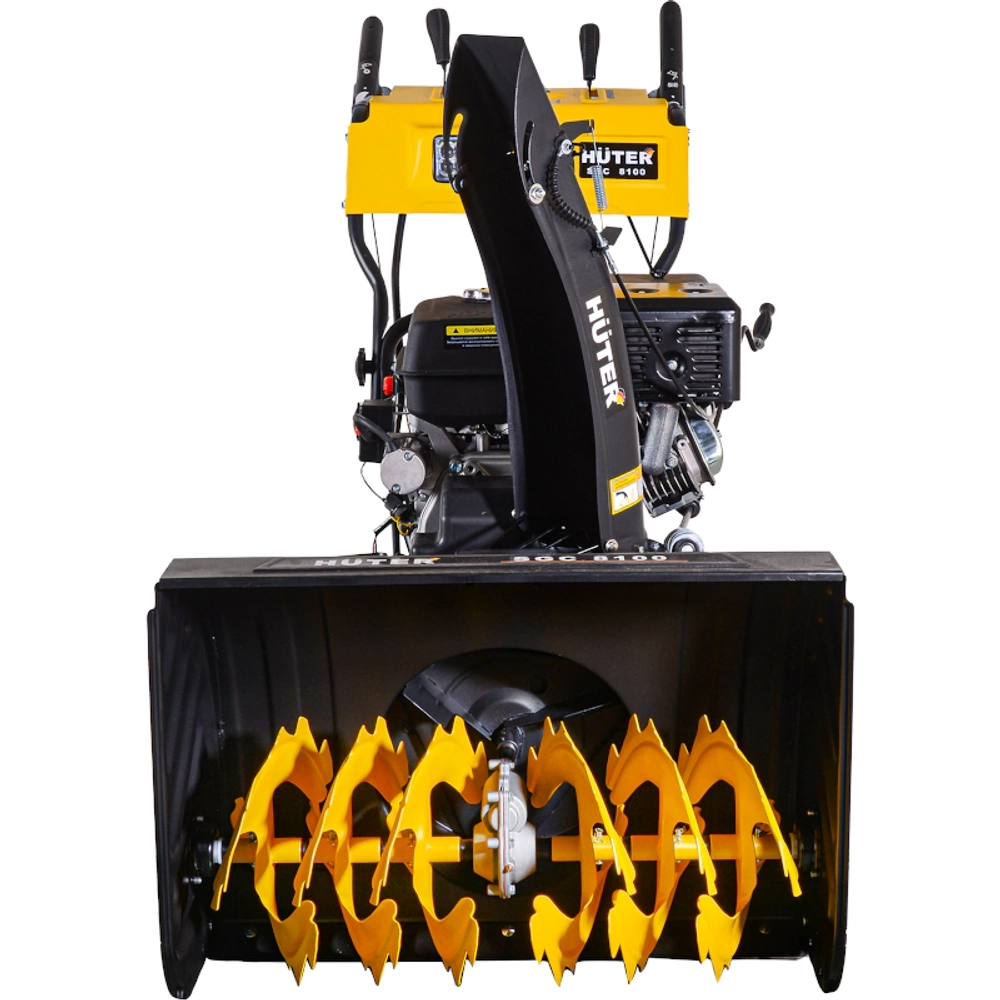 HUTER SGC 8100 бензиновый снегоуборщик 13 л.с, ковш 70 см, выброс 15 м, 6 вперед/2 назад 70/7/3