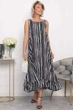 Сарафан Нимфа (черно-белый) П14052-10М LT Collection