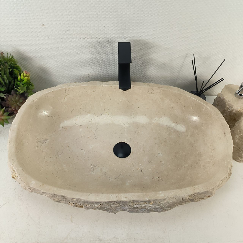 Раковина из мрамора Erozy Cream EM-65109 73*46*16 0881