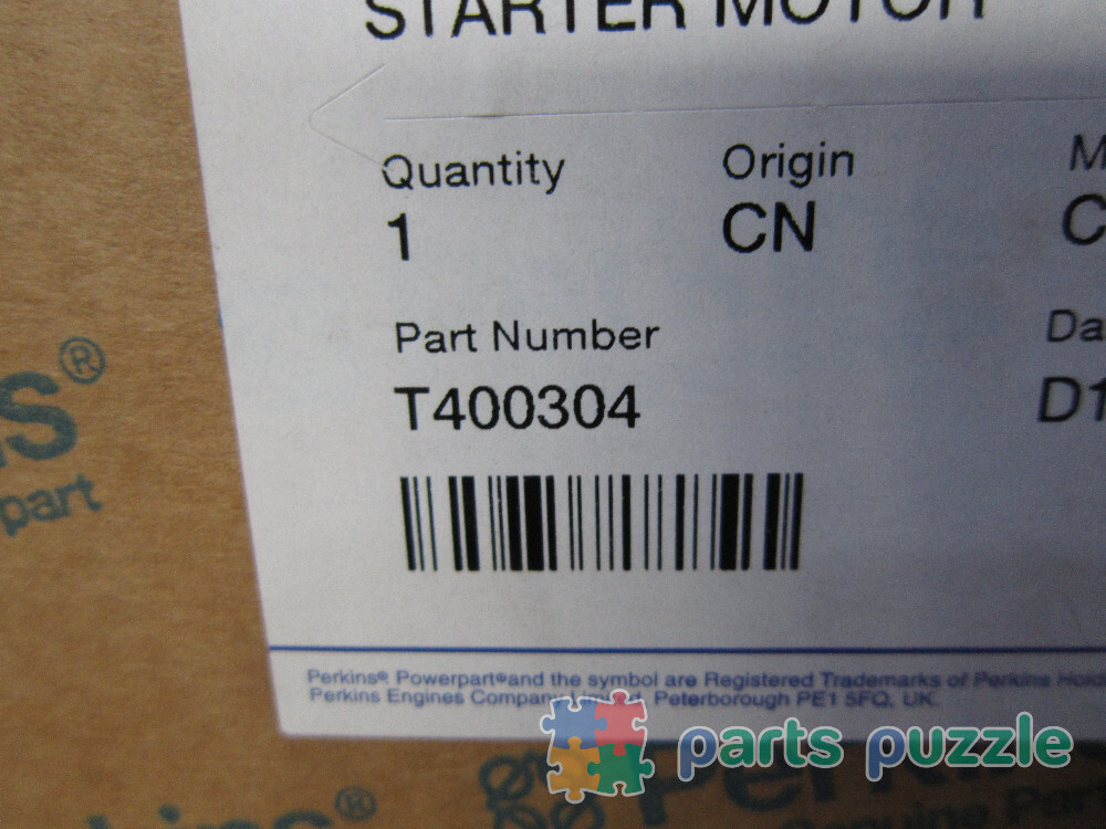 Стартер, оригинал / STARTER MOTOR АРТ: T400304