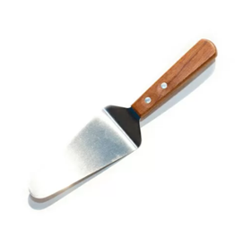 Лопатка для торта с деревянной ручкой 25,5(12)*6 см