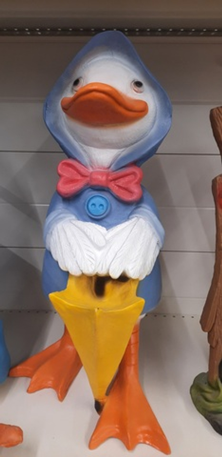 Фигура садовая Утенок с зонтиком