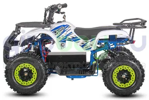 Детский электроквадроцикл WHITE SIBERIA SNEG MINI 1000W - Голубой фото 1 фото №6