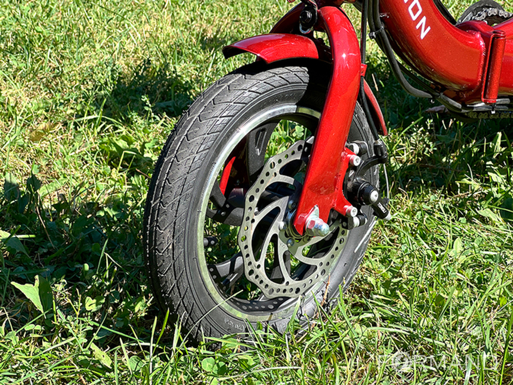 Трехколесный двухместный электровелосипед TRION Delta, Красный