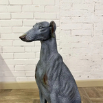 Статуя собаки "Борзая" (правая) 46x22x77см полистоун
