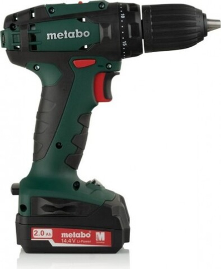 Аккумуляторный шуруповерт METABO BS 14.4 2х2,0 Ач, патрон 13 мм 602206540
