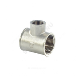 Тройник латунь никель переходной Ду 20х15х20 (3/4"х1/2"х3/4") ВР/ВР SantechSystems