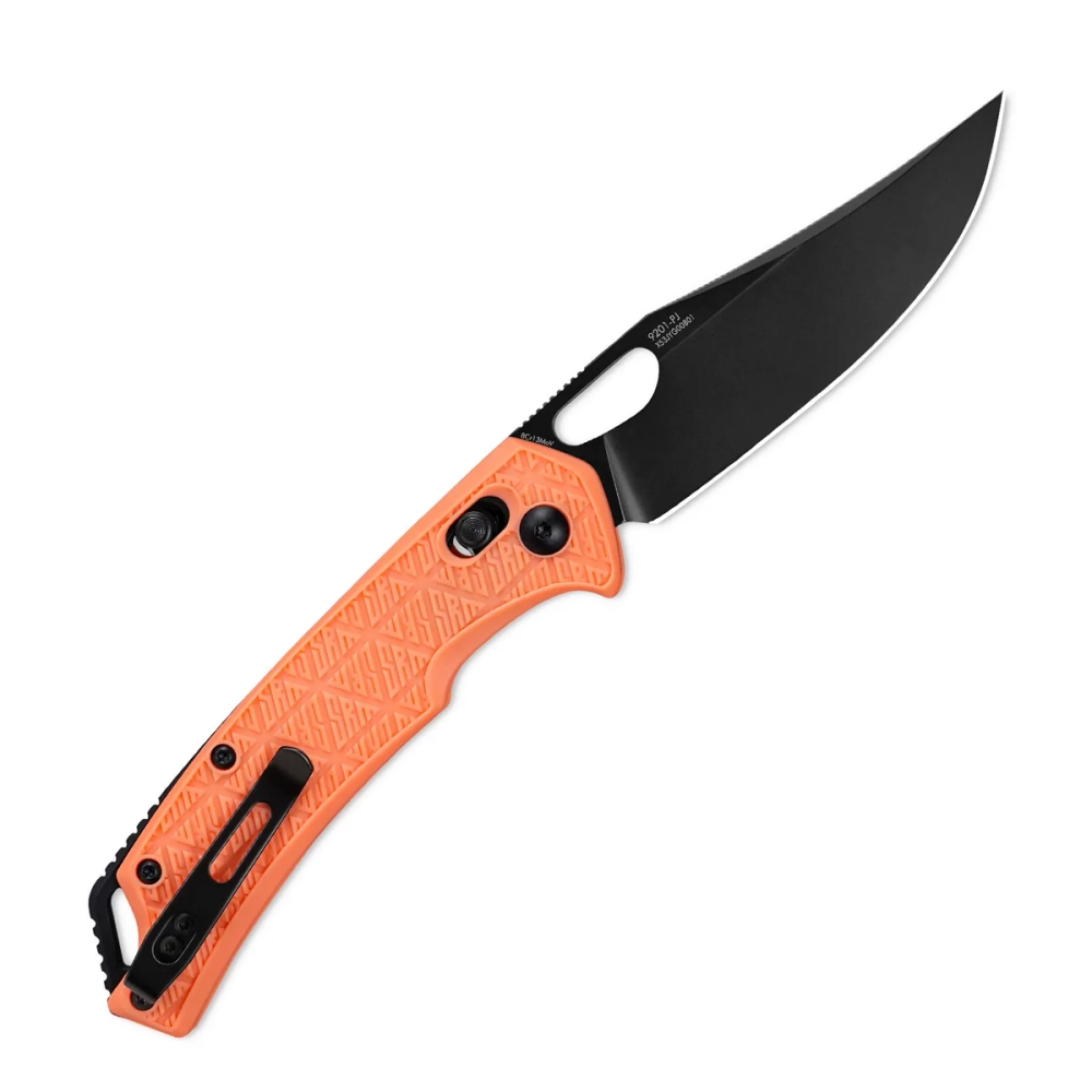 Нож складной SRM 9201-PJ Retriever Black (8Cr13MoV, Orange FRN)
