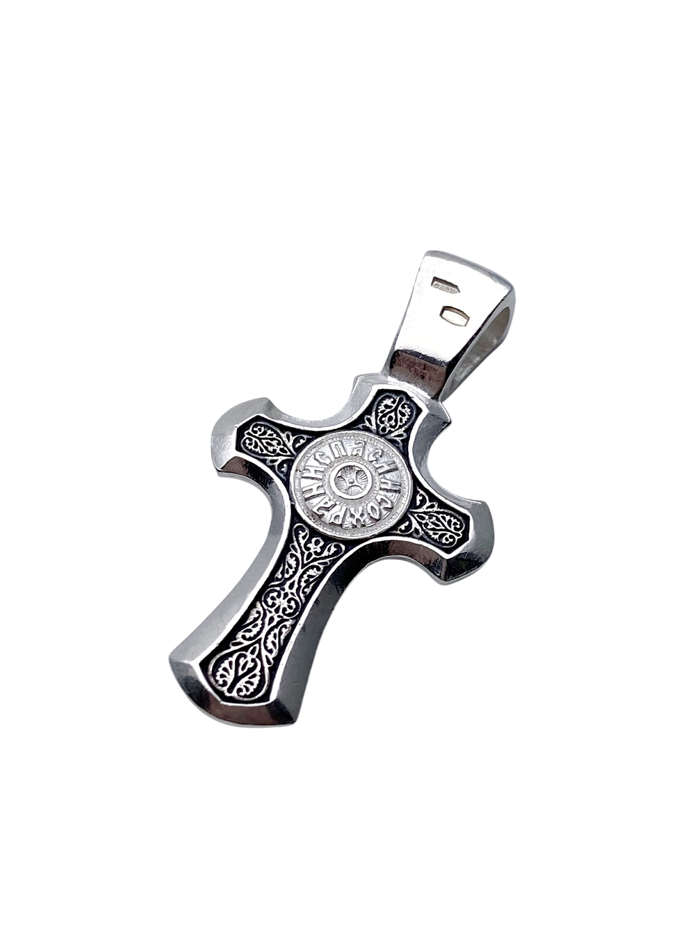 Крест из серебра/Чернение