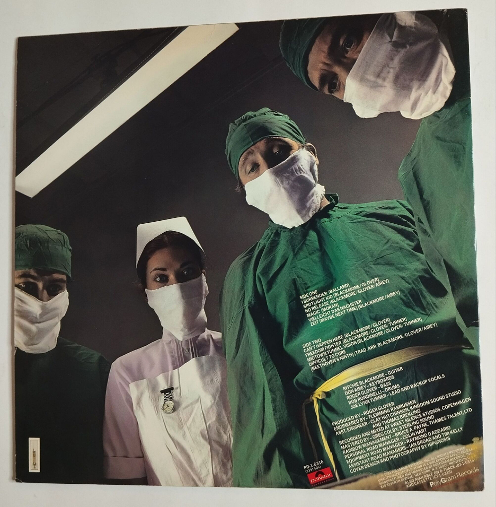 Винтажная виниловая пластинка LP Rainbow Difficult To Cure (USA 1981)