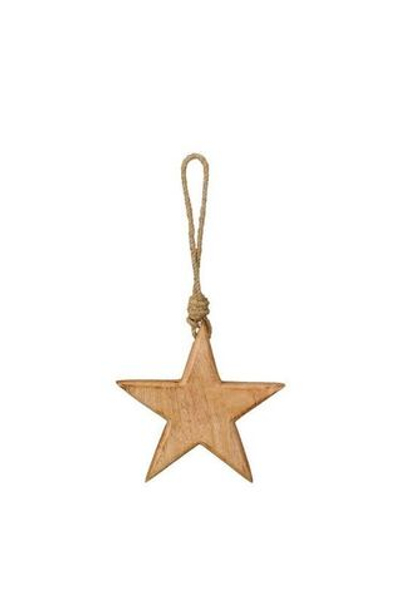 Декор подвесной "Звезда" 10x1,5x10см + 10см подвес
