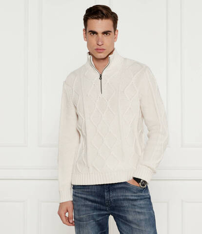 Свитер DIAMOND CABLE GUESS - экрю(M4BR49 Z3IN0)