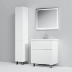 Тумба с раковиной напольная AM.PM Gem 75 белая глянцевая