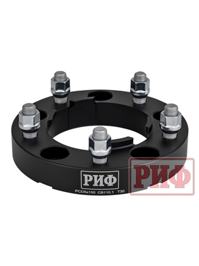 Проставки колёсные РИФ 5x150, ЦО 110,1 мм, толщина 30 мм, 14x1,5 Toyota Land Cruiser 100/105/200 (2 шт.)