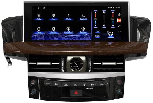 Магнитола для LX 570 2007-2015 (топовые комплектации) - Kuberg ZH-L1209WX на Android 12, Быстрая, CarPlay, 4G SIM-слот