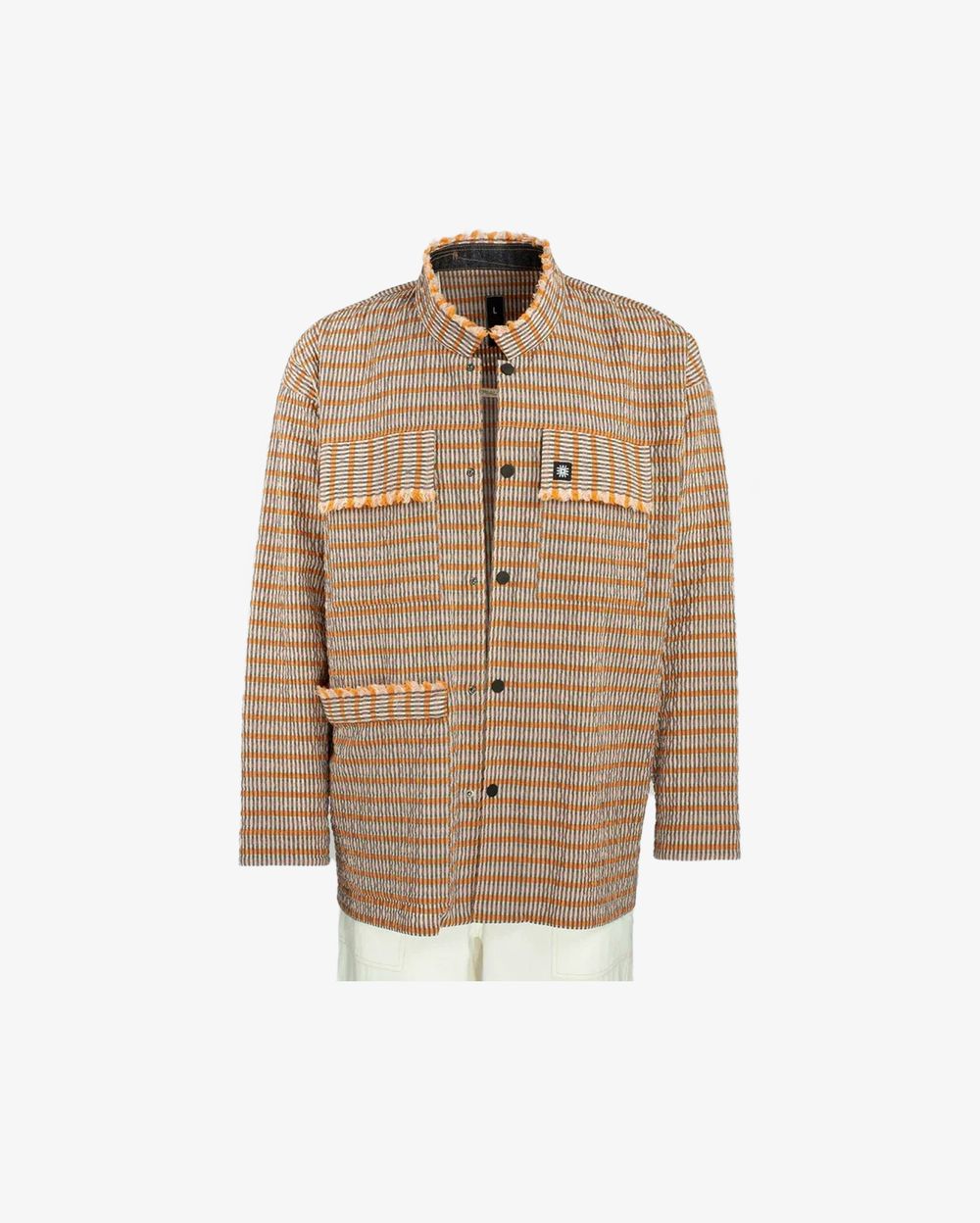 Рубашка Wema R5 Клетка оранжевая