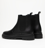 Челси женские натуральная кожа с байкой, черные