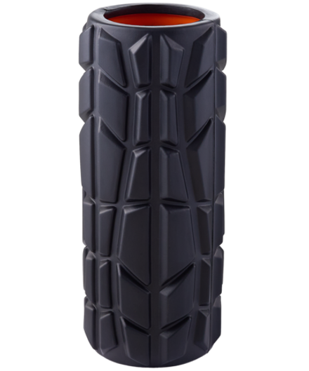 Ролик массажный FA-509, EVA/PP, высокая жесткость, 33x13,5 cм, черный/оранжевый