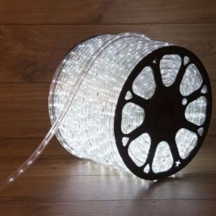 Дюралайт LED, свечение с динамикой (3W) - белый, 36 LED/м, бухта 100м